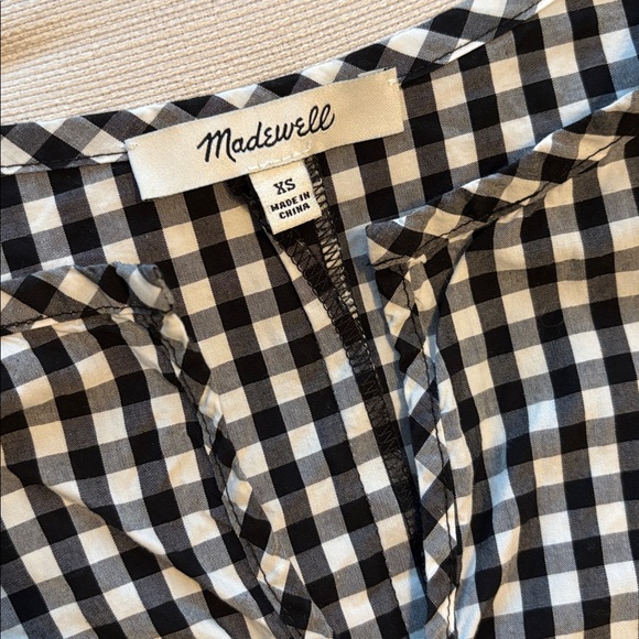 MADEWELL gingham top NWOT - Picture 5 of 10